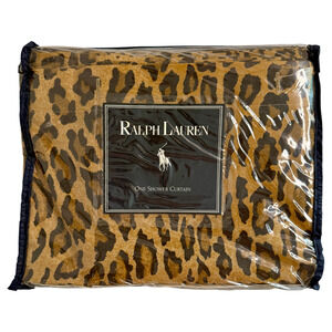 Ralph Lauren Shower Curtain New Aragon Leopard Cheetah Vintage 72" x 72" Sealed